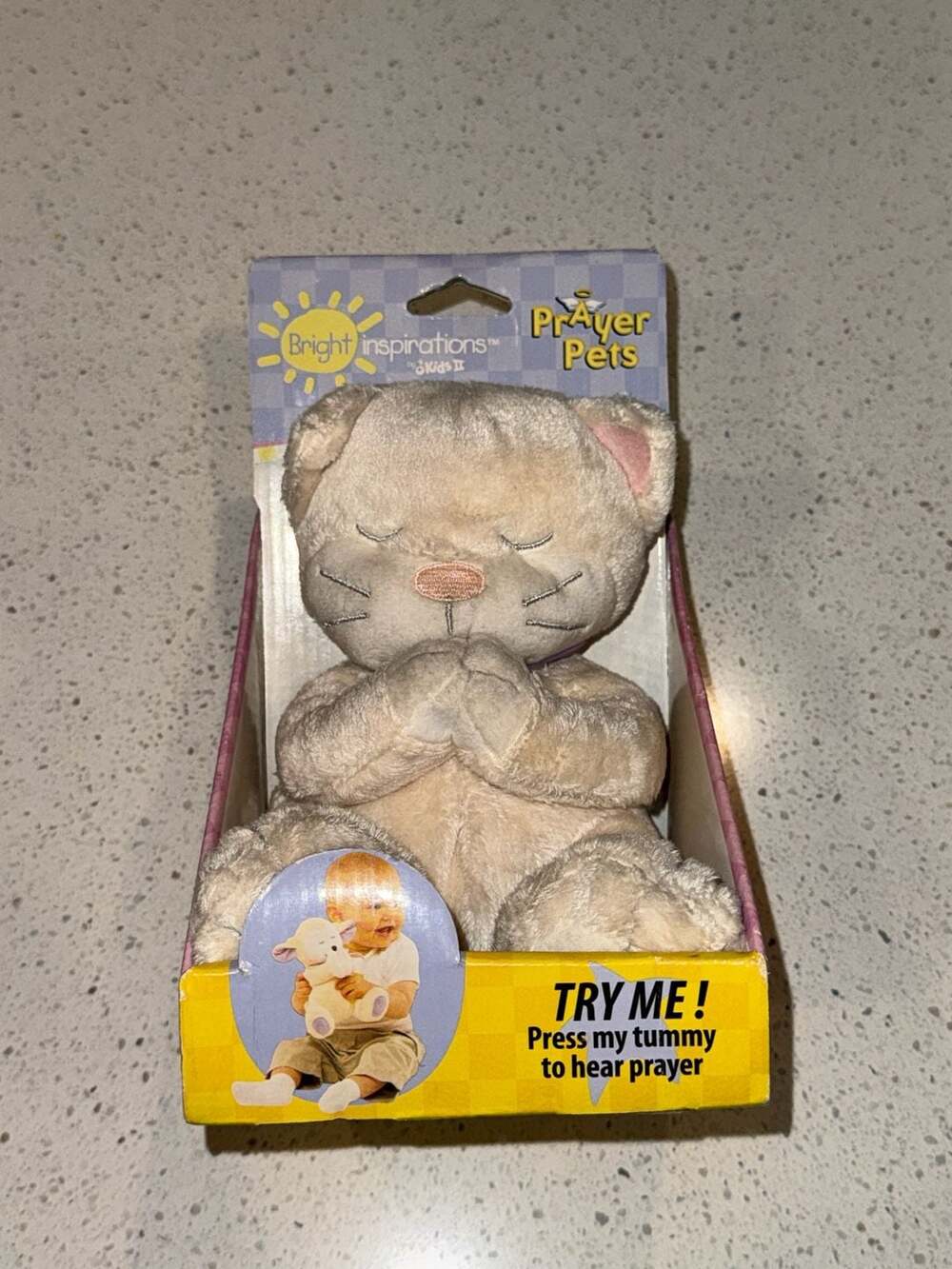 Kids II Bright Inspirations Prayer Pets Plush Cat Model 7336
